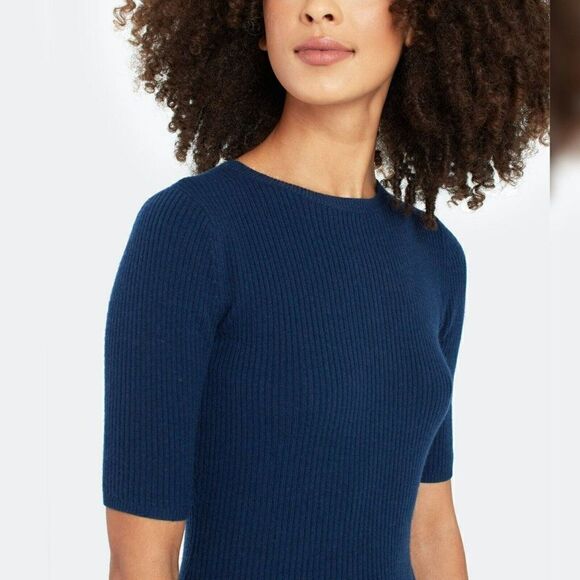 NWT Billie the label - S, M -Christine Rib Knit Sweater - French Navy Blue - Picture 2 of 9